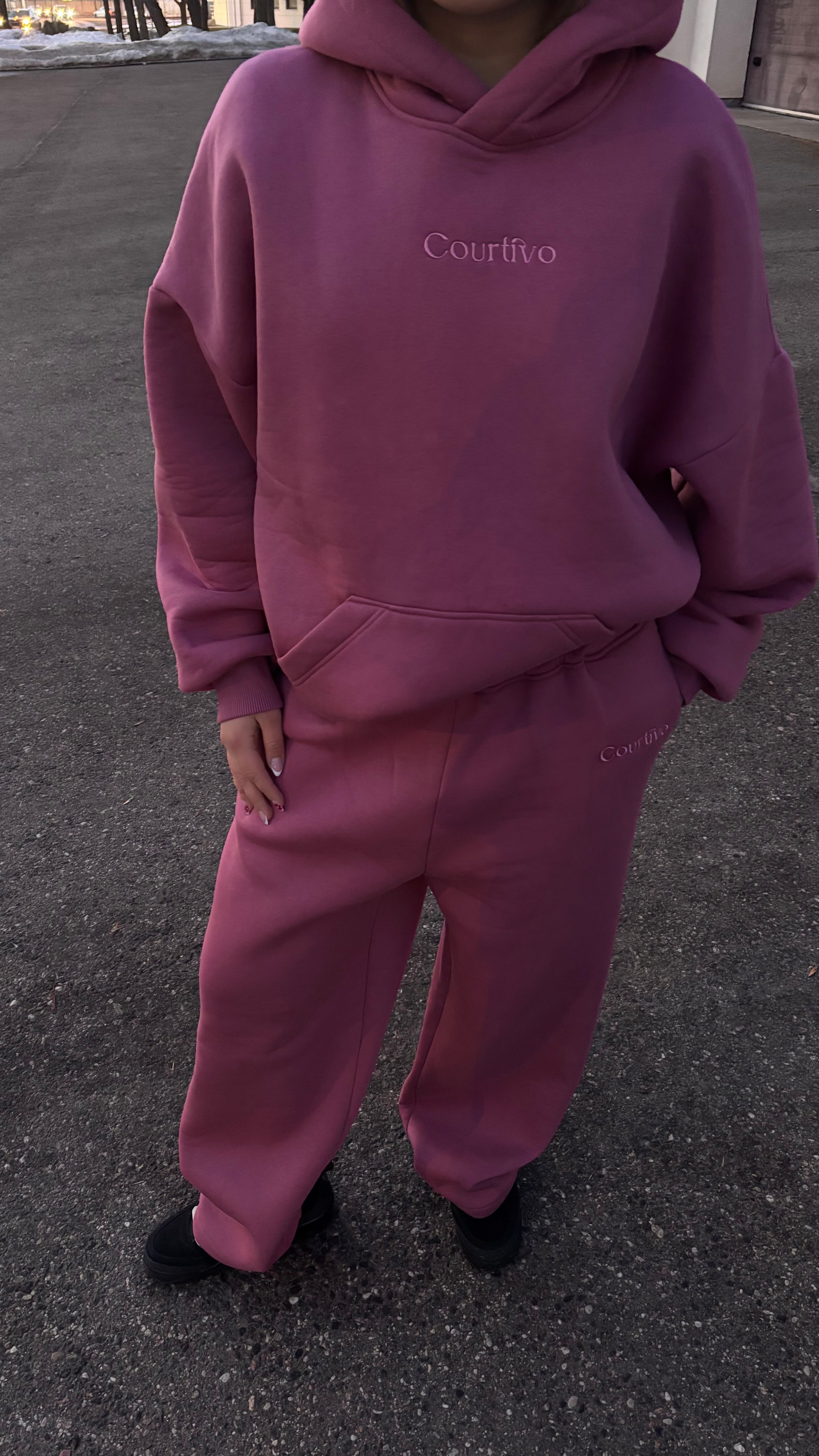 Courtivo Pink Hoodie