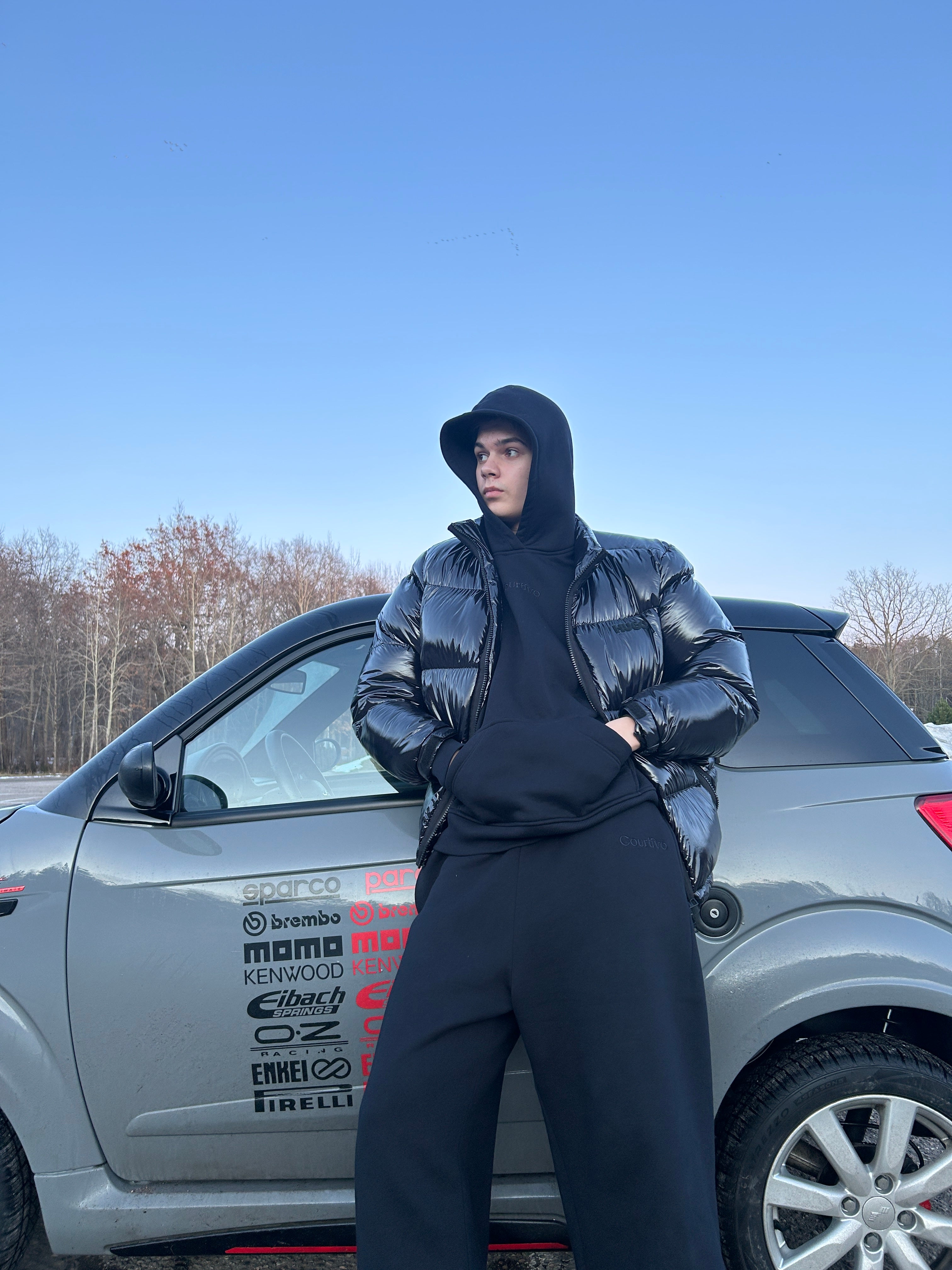 Courtivo Navy Hoodie