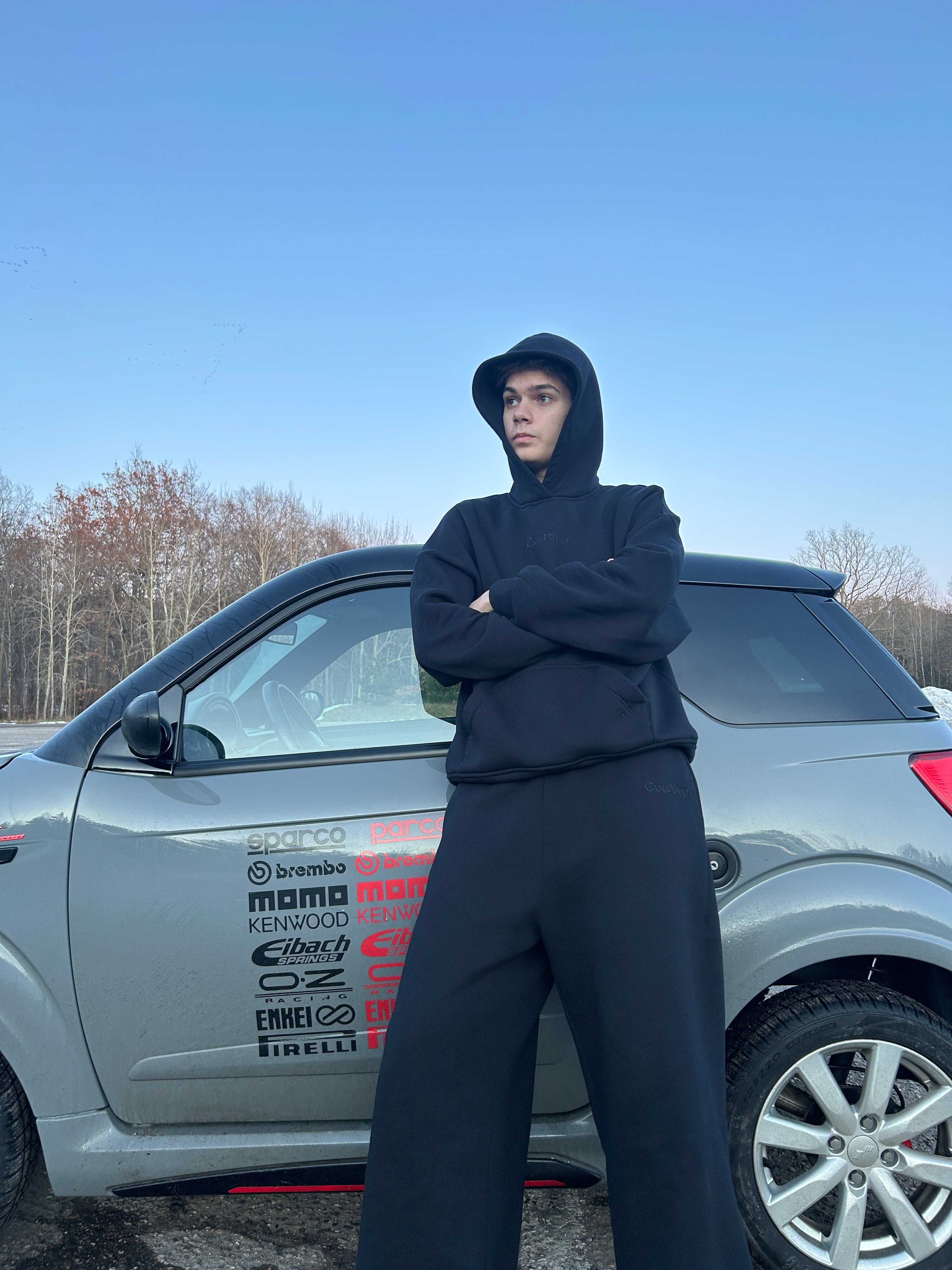 Courtivo Navy Sweatpants