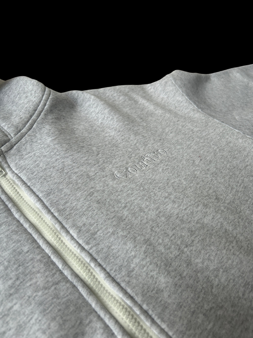 Courtivo Grey Zip Hoodie
