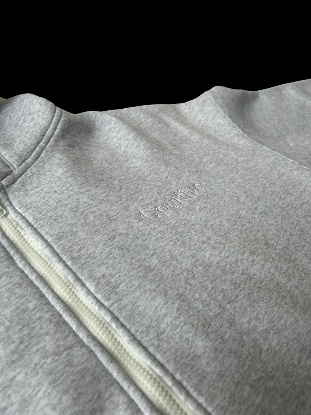 Courtivo Grey Zip Hoodie
