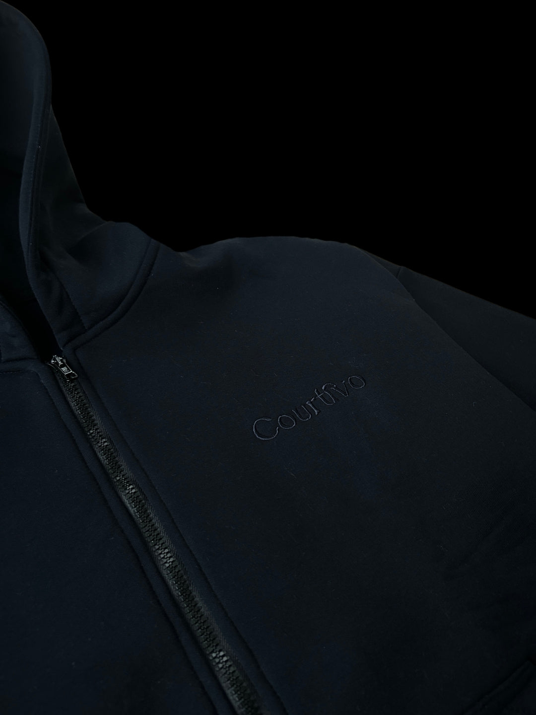 Courtivo Navy Zip Hoodie
